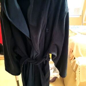 Men's Navy Blue Club Room Robe With Hood